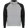 Sudadera capucha bicolor infantil raglán canguro - Imagen 38