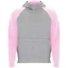 Sudadera capucha bicolor infantil raglán canguro - Imagen 47