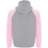 Sudadera capucha bicolor infantil raglán canguro - Imagen 48
