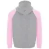 Sudadera capucha bicolor infantil raglán canguro - Imagen 49