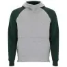 Sudadera capucha bicolor infantil raglán canguro - Imagen 51
