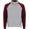 Sudadera capucha bicolor infantil raglán canguro - Imagen 54