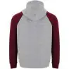 Sudadera capucha bicolor infantil raglán canguro - Imagen 56