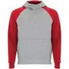 Sudadera capucha bicolor infantil raglán canguro - Imagen 58