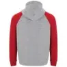 Sudadera capucha bicolor infantil raglán canguro - Imagen 61