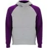 Sudadera capucha bicolor infantil raglán canguro - Imagen 62