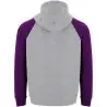 Sudadera capucha bicolor infantil raglán canguro - Imagen 64