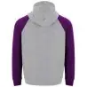 Sudadera capucha bicolor infantil raglán canguro - Imagen 65