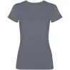 Camiseta mujer lavado ácido cuello canalé - Imagen 41