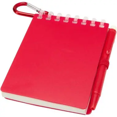 Set de libreta de tapa blanda y bolígrafo de exterior de material reciclado (tinta azul) Ecológica Personalizada 6107051