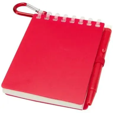 Set de libreta de tapa blanda y bolígrafo de exterior de material reciclado (tinta azul) Ecológica Personalizada 6107051