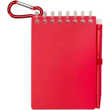 Set de libreta de tapa blanda y bolígrafo de exterior de material reciclado (tinta azul) Ecológica Personalizada 6107051