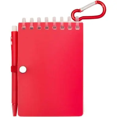 Set de libreta de tapa blanda y bolígrafo de exterior de material reciclado (tinta azul) Ecológica Personalizada 6107051