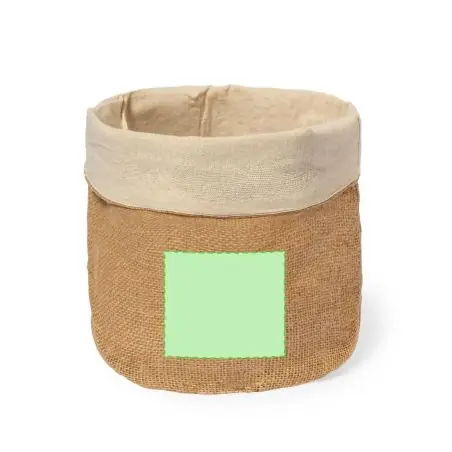 Panera redonda de algodón y yute