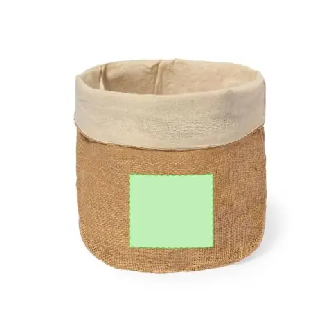 Panera redonda de algodón y yute