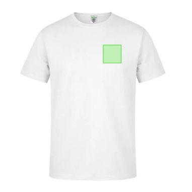 Camiseta Keya blanca algodón 180 g/m²