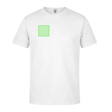 Camiseta Keya blanca algodón 180 g/m²