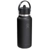 Botella de agua Hydro Flask de acero inoxidable con aislamiento térmico y boca ancha de 946 ml, con tapón con pajita Ecológica P - Imagen 7