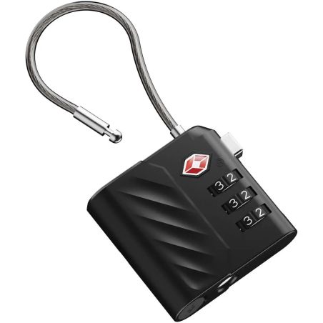 Candado de combinación Xtorm Lock Tag TSA con localizador