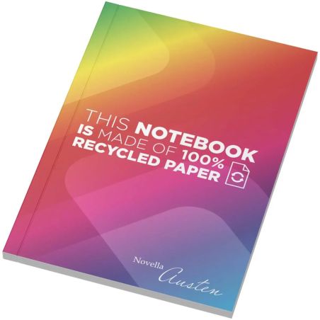 Libreta A6 de tapa blanda con 50 hojas de papel reciclado Ecológica Personalizada 6210903