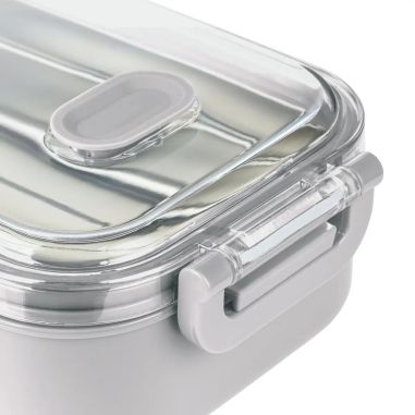 Fiambrera Alven de 750 ml con bandeja de acero reciclado