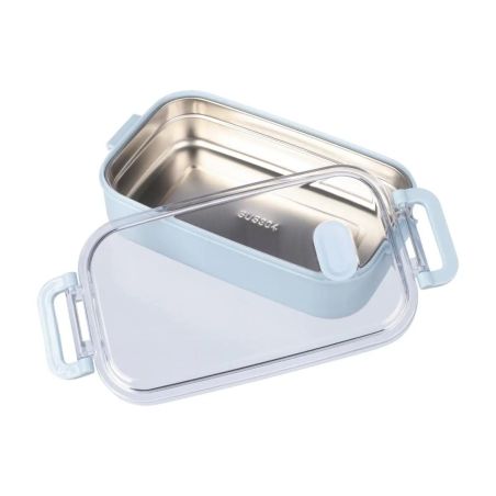 Fiambrera Alven de 750 ml con bandeja de acero reciclado
