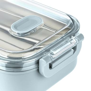 Fiambrera Alven de 750 ml con bandeja de acero reciclado