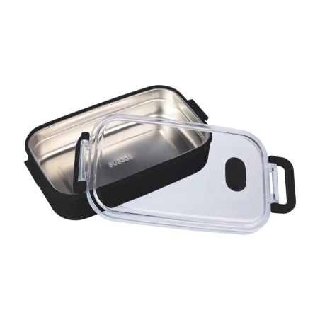 Fiambrera Alven de 750 ml con bandeja de acero reciclado
