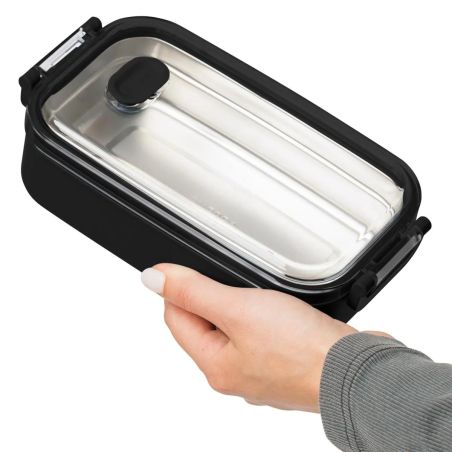 Fiambrera Alven de 750 ml con bandeja de acero reciclado