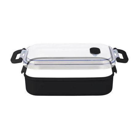 Fiambrera Alven de 750 ml con bandeja de acero reciclado