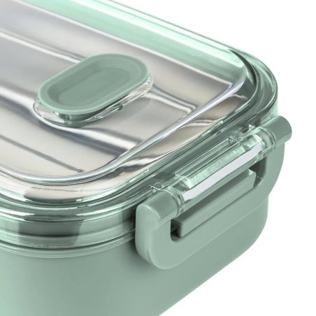 Fiambrera Alven de 750 ml con bandeja de acero reciclado