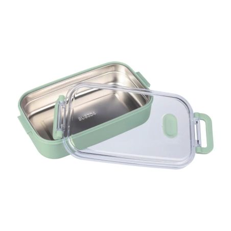 Fiambrera Alven de 750 ml con bandeja de acero reciclado