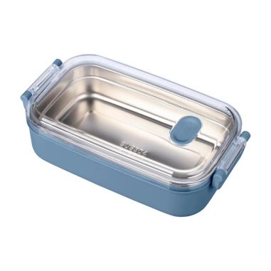 Fiambrera Alven de 750 ml con bandeja de acero reciclado
