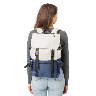 Mochila Vayo bicolor | Reciclada | Portátil 15" | 11 l Ecológica Personalizada 101507530