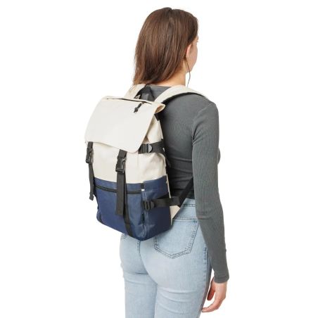Mochila Vayo bicolor | Reciclada | Portátil 15" | 11 l Ecológica Personalizada 101507530