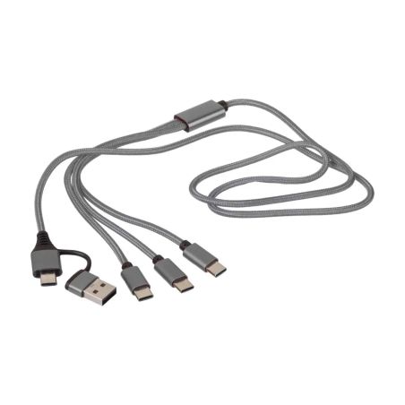 Cable de carga Hexa | 6-en-1 Ecológica Personalizada 101511584