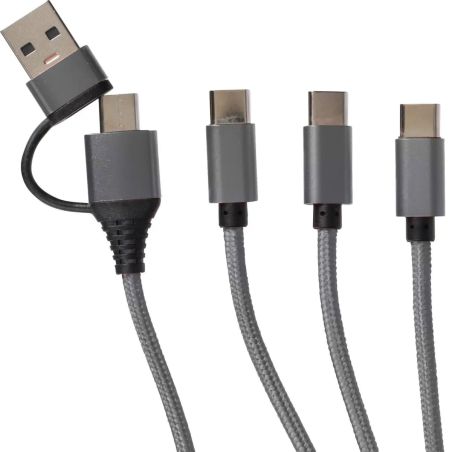 Cable de carga Hexa | 6-en-1 Ecológica Personalizada 101511584