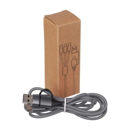 Cable de carga Hexa | 6-en-1 Ecológica Personalizada 101511584