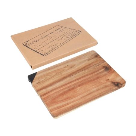 Tabla de cortar Heinz | Acacia reciclada | Con afilador de cuchillos Ecológica Personalizada 101513377
