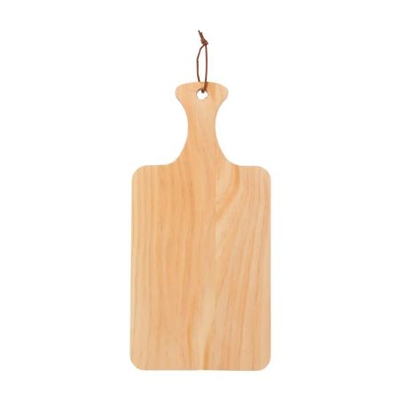 Tabla de cortar Daxton | Madera de pino reciclada | Con asa Ecológica Personalizada 101513378