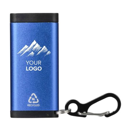 Luz con alarma Alero de aluminio reciclado con mosquetón