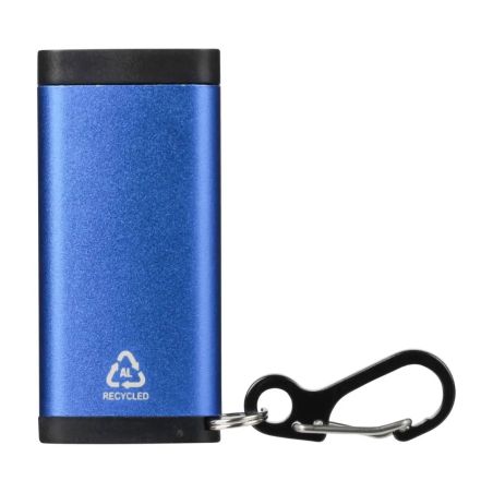 Luz con alarma Alero de aluminio reciclado con mosquetón