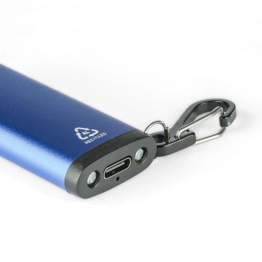 Luz con alarma Alero de aluminio reciclado con mosquetón