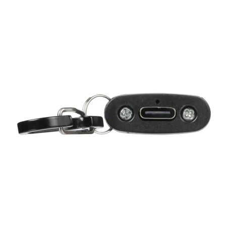Luz con alarma Alero de aluminio reciclado con mosquetón