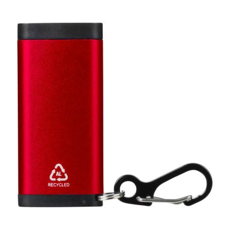 Luz con alarma Alero de aluminio reciclado con mosquetón