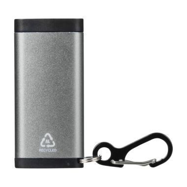 Luz con alarma Alero de aluminio reciclado con mosquetón