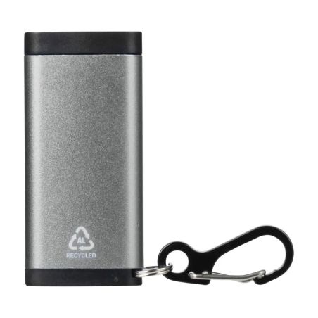 Luz con alarma Alero de aluminio reciclado con mosquetón