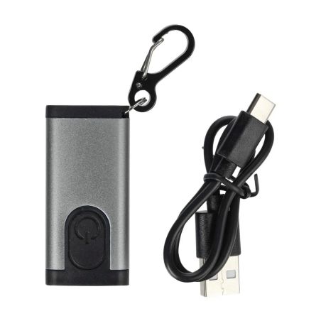 Luz con alarma Alero de aluminio reciclado con mosquetón