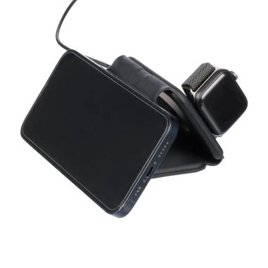 Cargador inalámbrico Trigo | Reciclado | 3-en-1 Ecológico Personalizado 101514191