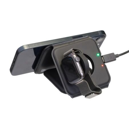 Cargador inalámbrico Trigo | Reciclado | 3-en-1 Ecológico Personalizado 101514191